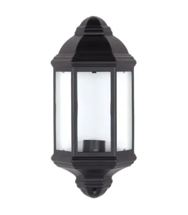APLIQUE EXTERIOR ANEMONA NEGRO 1XE27 (35x16)
