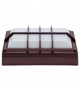 APLIQUE EXTERIOR KARIBU OXIDO 1XE27 IP44 (29x18X9)