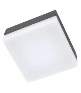PLAFON EXTERIOR AZIBO GRIS OSCURO 4.2W 4000K 400LM IP54 (14x14x6)
