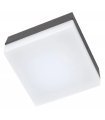 PLAFON EXTERIOR AZIBO GRIS OSCURO 4.2W 4000K 400LM IP54 (14x14x6)