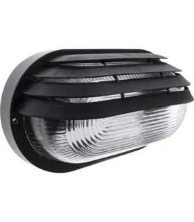 APLIQUE EXTERIOR CAIMA NEGRO 1XE27 (26x15)