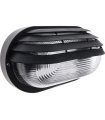 APLIQUE EXTERIOR CAIMA NEGRO 1XE27 (26x15)