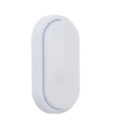 APLIQUE EXTERIOR SURF OVAL BLANCO 12W 6400K 960LM IP65 (9.9x19.9x4.8)