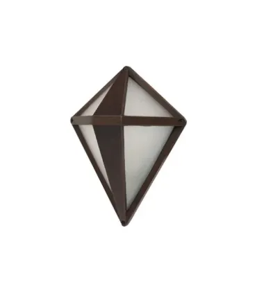 APLIQUE EXTERIOR LAGRIMA MARRON 1XE27 (29x21.6x14)