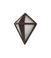 APLIQUE EXTERIOR LAGRIMA MARRON 1XE27 (29x21.6x14)
