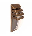 APLIQUE EXTERIOR ROMERO ORO/NEGRO 1XE27 (34x12x11)