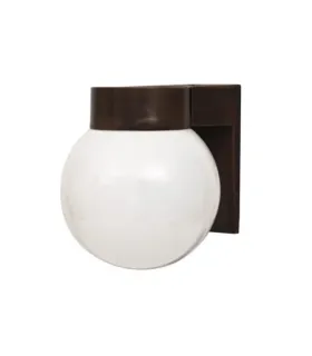 APLIQUE EXTERIOR GLOBO MARRON 1XE27 (18x15x16)