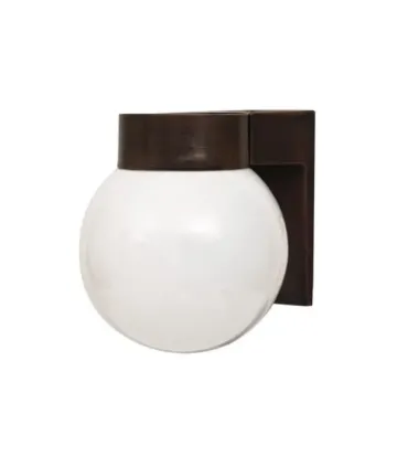 APLIQUE EXTERIOR GLOBO MARRON 1XE27 (18x15x16)