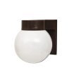 APLIQUE EXTERIOR GLOBO MARRON 1XE27 (18x15x16)