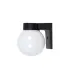 APLIQUE EXTERIOR GLOBO NEGRO 1XE27 (18x15x16)