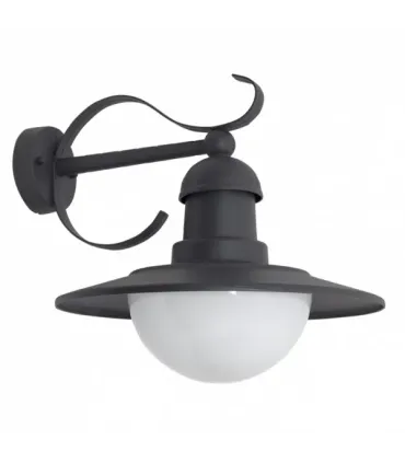 APLIQUE EXTERIOR TORVA ANTRACITA 1XE27 IP44 (27x28x34)