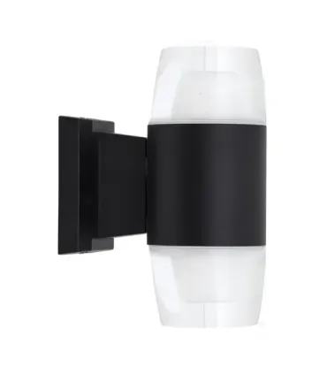 APLIQUE EXTERIOR JAMAICA NEGRO 2 LUCES 18W 4000K 1440LM IP65 (21x15x9)