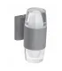 APLIQUE EXTERIOR JAMAICA GRIS 2 LUCES 18W 4000K 1440LM IP65 (21x15x9)