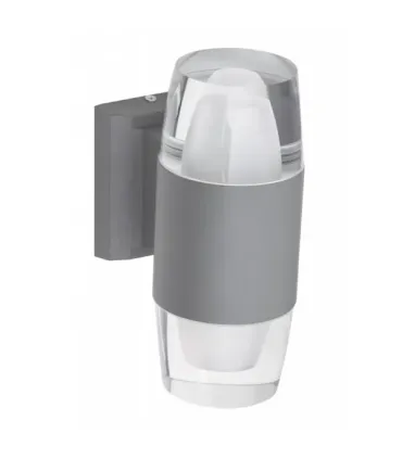 APLIQUE EXTERIOR JAMAICA GRIS 2 LUCES 18W 4000K 1440LM IP65 (21x15x9)