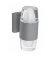 APLIQUE EXTERIOR JAMAICA GRIS 2 LUCES 18W 4000K 1440LM IP65 (21x15x9)