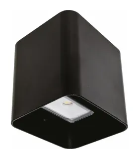 APLIQUE EXTERIOR SOURE NEGRO 8W 4000K 650 LM IP54 (9.5x11x11)