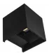 APLIQUE SEVER NEGRO 6W 4000K 660LM IP54 (10x10x10)