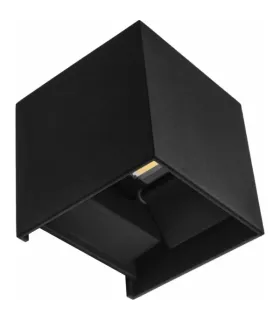 APLIQUE SEVER NEGRO 6W 4000K 660LM IP54 (10x10x10)