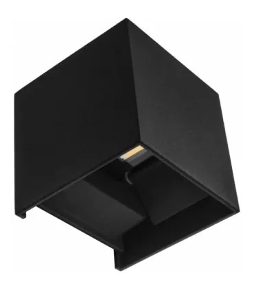 APLIQUE SEVER NEGRO 6W 4000K 660LM IP54 (10x10x10)