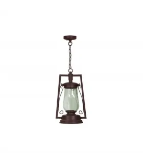 COLGANTE EXTERIOR MINERO MARRON 1XE27 (50-104x23x16)