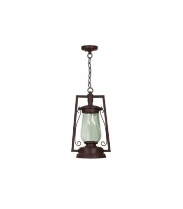 COLGANTE EXTERIOR MINERO MARRON 1XE27 (50-104x23x16)