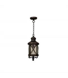 COLGANTE EXTERIOR ORQUIDEA 1XE27 NEGRO/ORO (54-102x22x22)