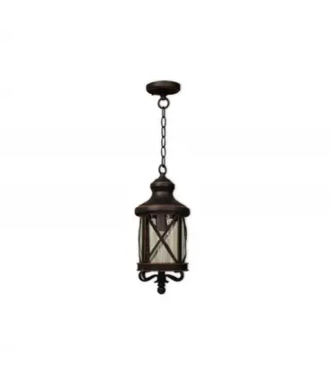 COLGANTE EXTERIOR ORQUIDEA 1XE27 NEGRO/ORO (54-102x22x22)