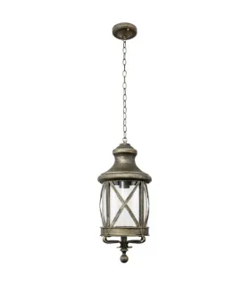 COLGANTE EXTERIOR ORQUIDEA 1XE27 ORO (54-102x22x22)