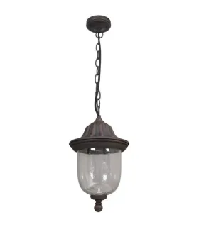 COLGANTE EXTERIOR ELENA MARRON 1XE27 (32x16)