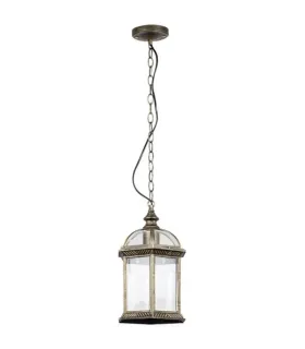 COLGANTE EXTERIOR AMAPOLA NEGRO/ORO 1XE27 (40-70x20x20)