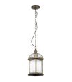 COLGANTE EXTERIOR AMAPOLA NEGRO/ORO 1XE27 (40-70x20x20)