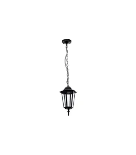 COLGANTE EXTERIOR LISA PEQUEÑO NEGRO 1XE27 (40-81x17x17)