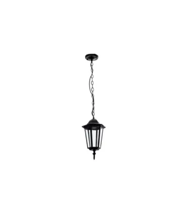 COLGANTE EXTERIOR LISA PEQUEÑO NEGRO 1XE27 (40-81x17x17)