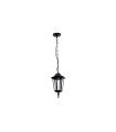 COLGANTE EXTERIOR LISA PEQUEÑO NEGRO 1XE27 (40-81x17x17)