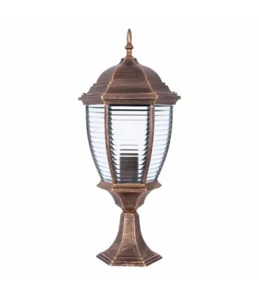 SOBREMURO EXTERIOR TOMILLO BRONCE/ORO 1XE27 (54x23x23)