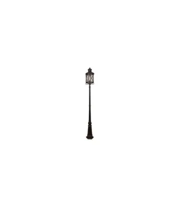 FAROLA EXTERIOR ORQUIDEA NEGRO/ORO 1XE27 (230x23x23)