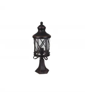 SOBREMURO EXTERIOR ORQUIDEA NEGRO/ORO 1XE27 (62x23x23)