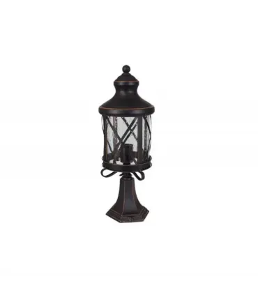 SOBREMURO EXTERIOR ORQUIDEA NEGRO/ORO 1XE27 (62x23x23)