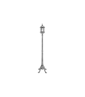 FAROLA EXTERIOR AMAPOLA PORTATIL PLATA 1XE27 (190x48x48)