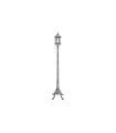 FAROLA EXTERIOR AMAPOLA PORTATIL PLATA 1XE27 (190x48x48)