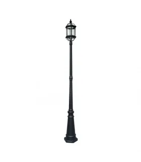 FAROLA EXTERIOR AMAPOLA NEGRO 1XE27 (212x26x26)