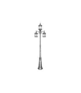 FAROLA EXTERIOR AMAPOLA PLATA 3XE27 (233x60x20)