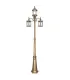 FAROLA EXTERIOR AMAPOLA NEGRO/ORO 3XE27 (233x60x20)