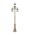 FAROLA EXTERIOR AMAPOLA NEGRO/ORO 3XE27 (233x60x20)