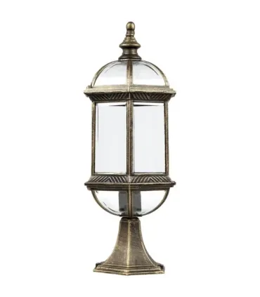 SOBREMURO EXTERIOR AMAPOLA NEGRO/ORO 1XE27 (50x20x20)
