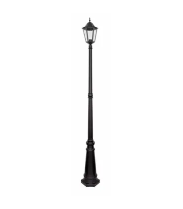 FAROLA EXTERIOR LISA NEGRO 1XE27 (216x24x24)