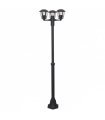 FAROLA EXTERIOR TERVA ANTRACITA 3XE27 (190x48x48)