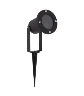 FOCO ESPIGADO EXTERIOR JASMIN NEGRO 1XGU10 IP65 (32x9,5x10)