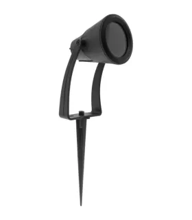 FOCO EXTERIOR CON PICA NETTUNO NEGRO 1XGU10 IP65 (47x10x13)
