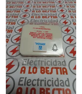 TECLA PULSADOR LUZ SIMON 75 BLANCO MARFIL 75018-31